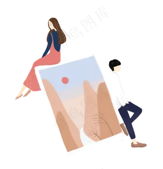 七夕情侣照片素材