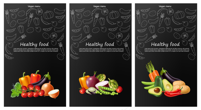 蔬菜收集横幅banner