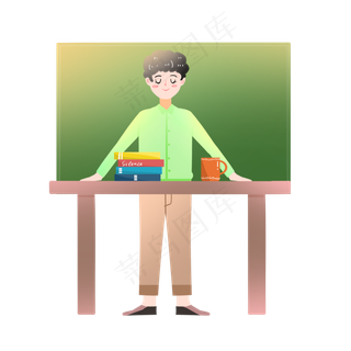 教师节老师上课黑板素材
