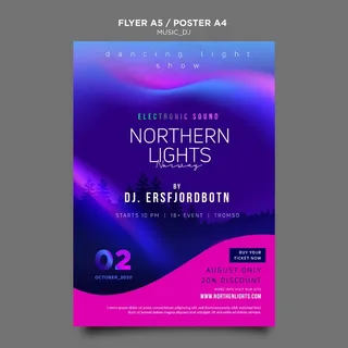 音乐dj海报模板主题