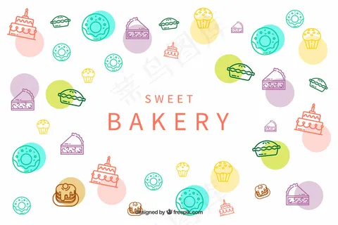 甜点面包店背景