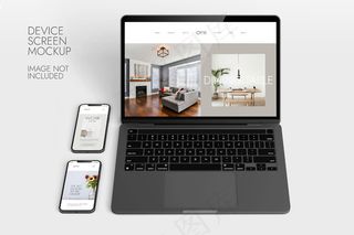 手机和笔记本电脑屏幕-设备模型样机