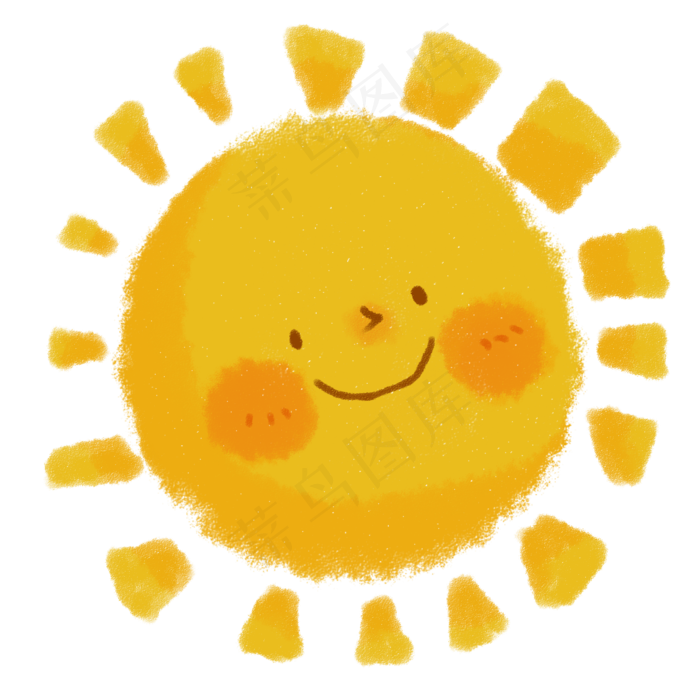 61儿童节蜡笔画儿童节装饰太阳