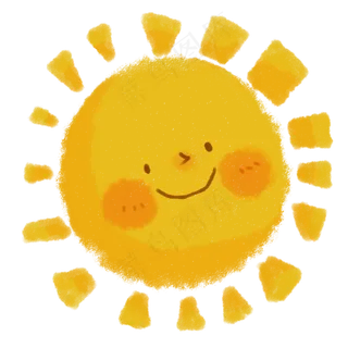 61儿童节蜡笔画儿童节装饰太阳