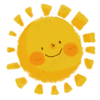 61儿童节蜡笔画儿童节装饰太阳