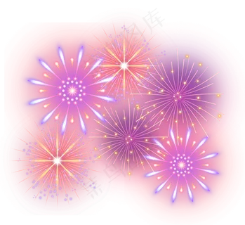 欢快彩色盛典烟花