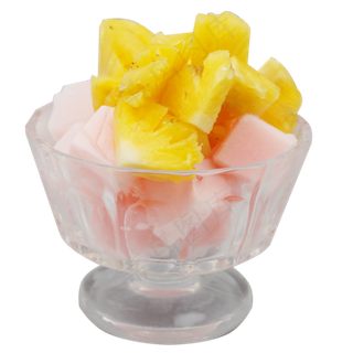 一碗水果菠萝块