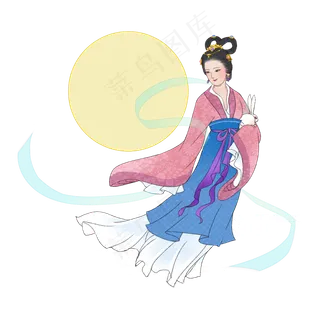 中秋节嫦娥八月十五古风人物