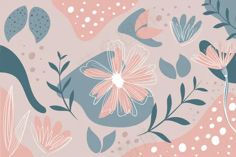 有机形状手绘抽象壁纸 有机形状手绘抽象壁纸