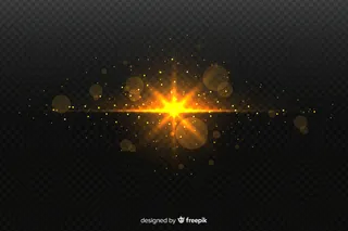 带透明背景的闪光爆炸粒子效果