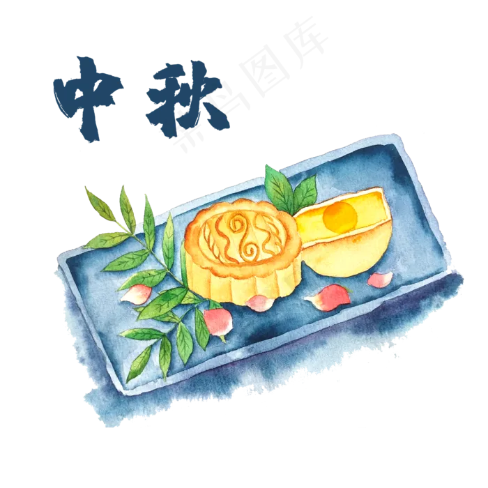 中秋八月十五月饼美食(2500X2500(DPI:300))psd模版下载