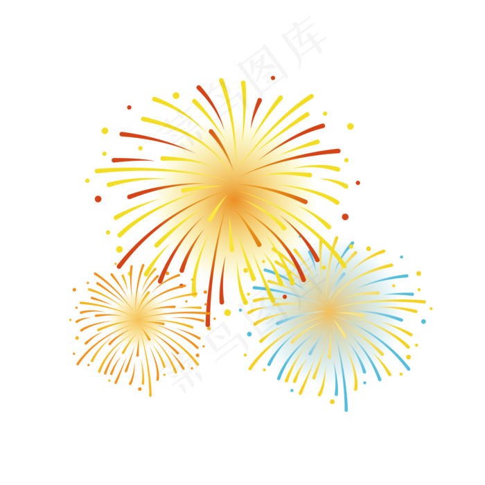 节日庆祝烟花礼花