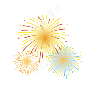 节日庆祝烟花礼花