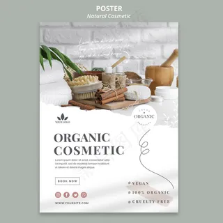 天然化妆品横幅banner主题