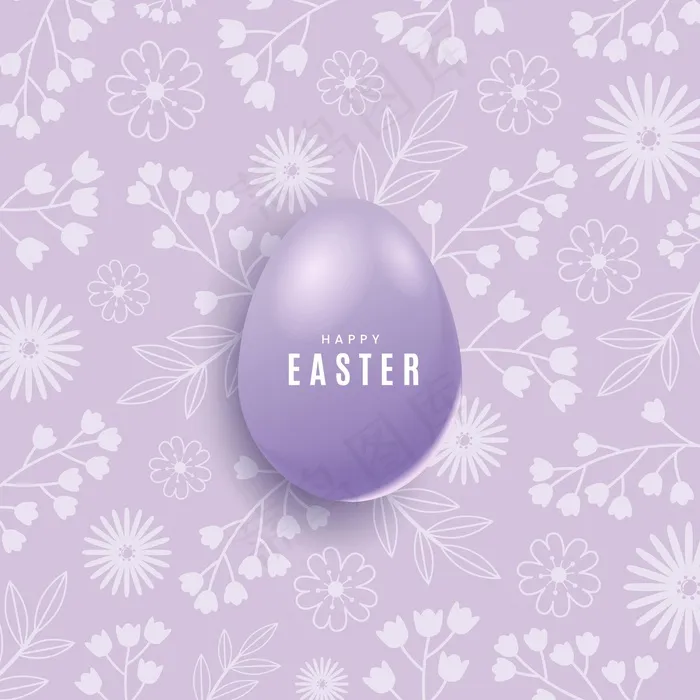 逼真的彩色复活节eps,ai矢量模版下载