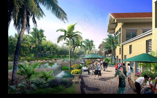 园林建筑效果图