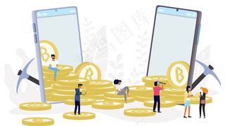 比特币区块链加密货币概念