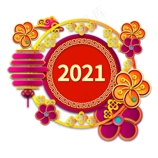 2021立体剪纸边框装饰