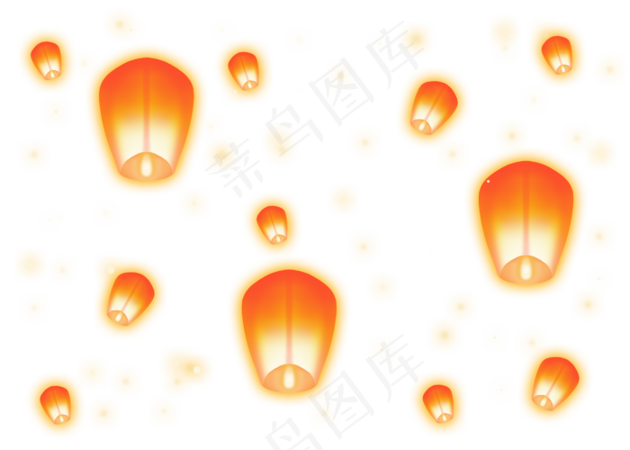 元宵节孔明灯(2800X2000(DPI:300))psd模版下载
