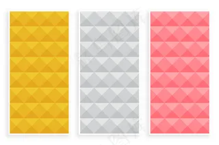 高级钻石风格3d图案三件套