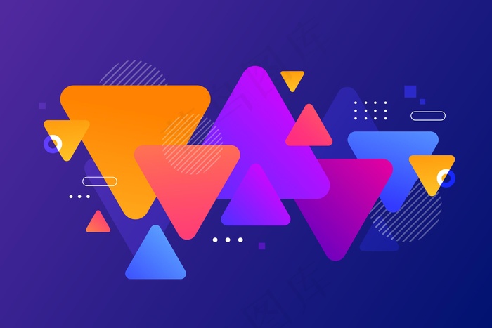 抽象彩色图形背景eps,ai矢量模版下载