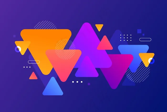 抽象彩色图形背景eps,ai矢量模版下载