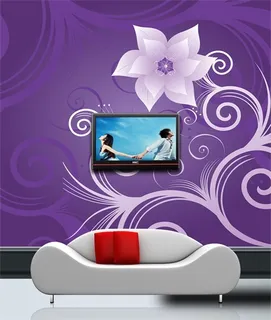 电视墙背景画效果图片