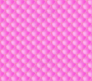 美人鱼鳞片。鱼鳞。粉色无缝图案
