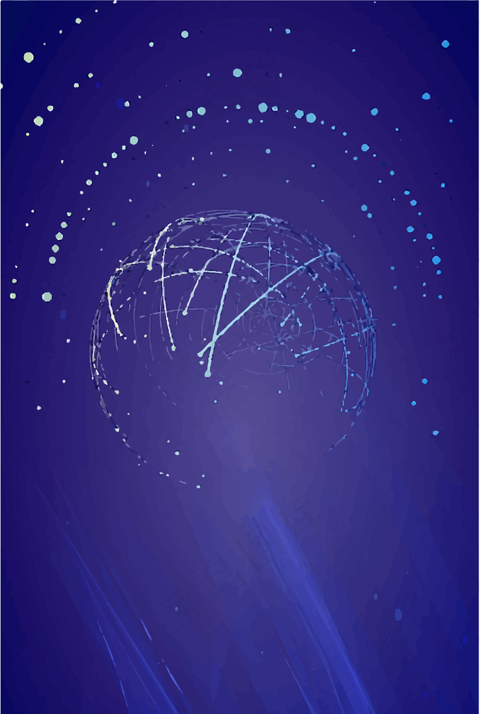 蓝色科技炫酷背景