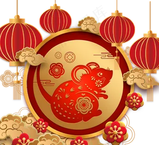 2020农历新年庆典新年快乐