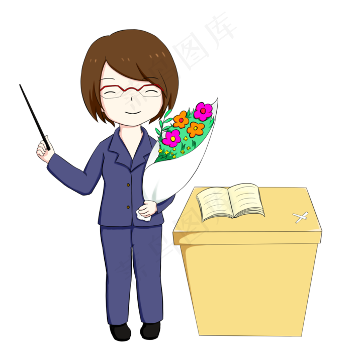 庆祝教师节女教师