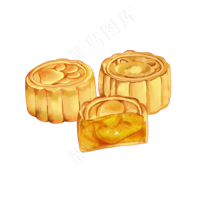 中秋节蛋黄月饼