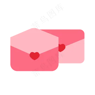 七夕节情侣爱心信封