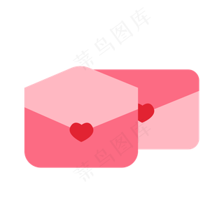 七夕节情侣爱心信封