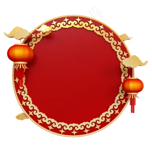 牛年新年中国风边框