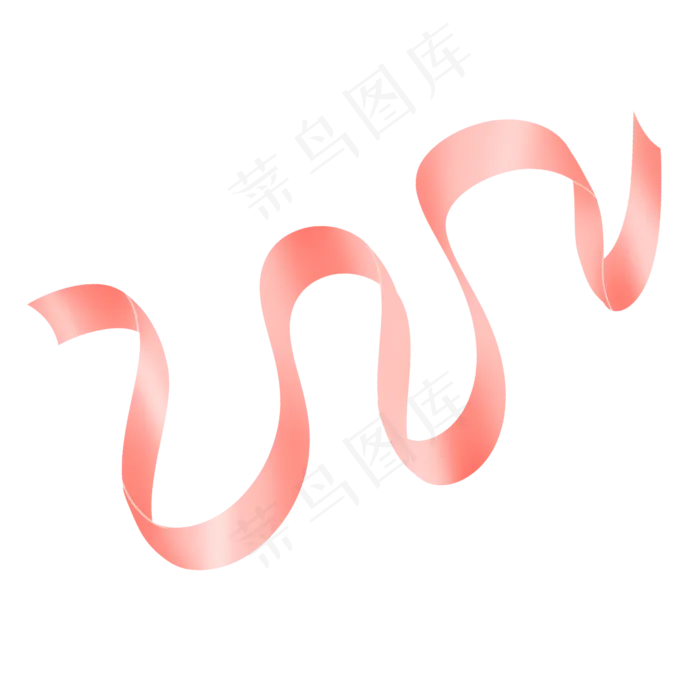 肉色温柔七夕情人节彩带丝带飘带(2000X2000(DPI:300))psd模版下载