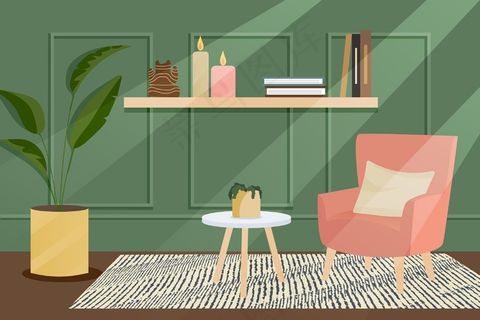 家庭内部-视频会议的背景 家庭内部-视频会议的背景