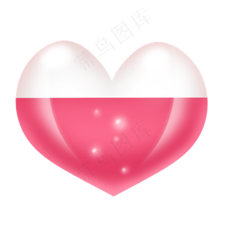 粉红唯美七夕情人节气泡爱心