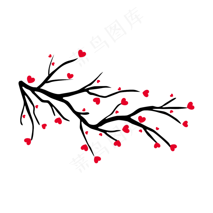 七夕情人节红心爱心爱情矢量装饰(2000X2000(DPI:300))ai矢量模版下载