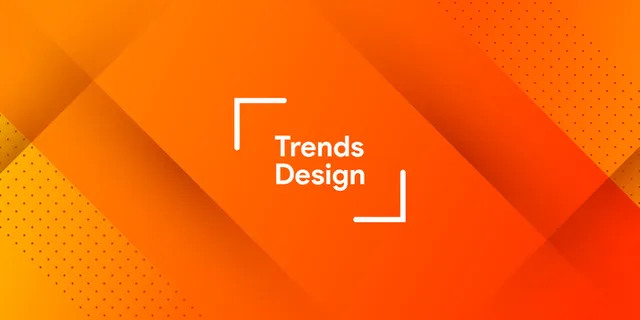 现代最小背景中的抽象渐变橙色