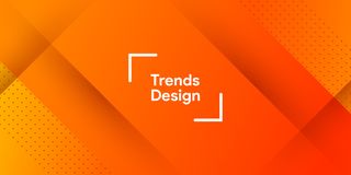 现代最小背景中的抽象渐变橙色