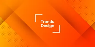 现代最小背景中的抽象渐变橙色