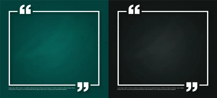 文本引用气泡符号空白黑板模板eps,ai矢量模版下载