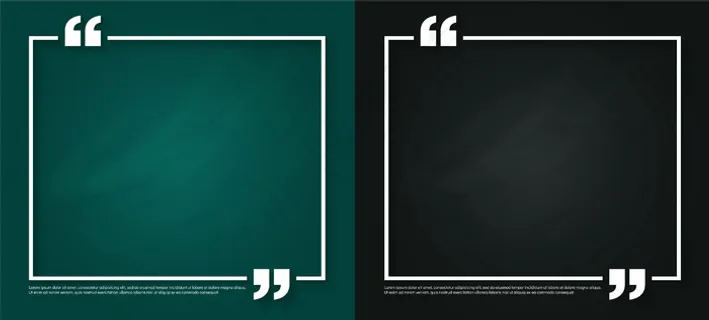 文本引用气泡符号空白黑板模板