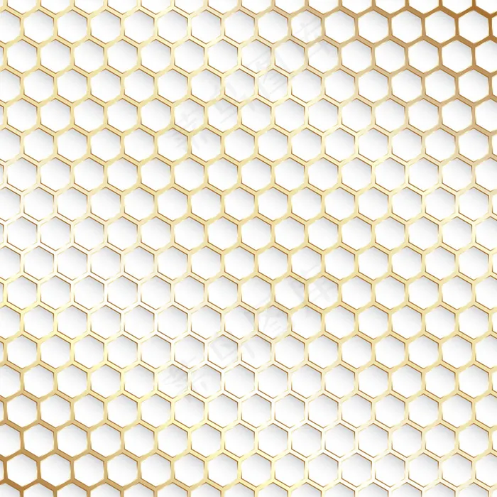 装饰性金白六边形图案背景eps,ai矢量模版下载