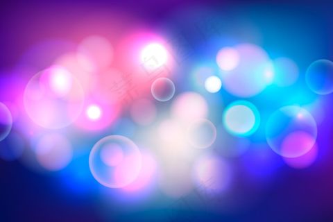 波基背景与强大的灯光