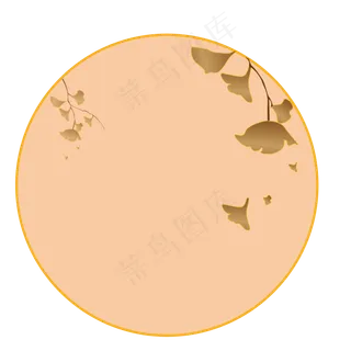 秋天主题银杏叶边框