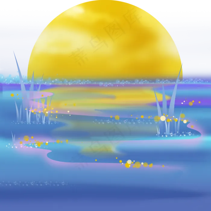 河水和月亮(2048X2048(DPI:132))psd模版下载