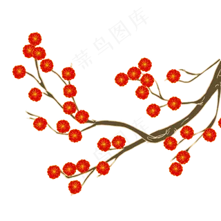 中国风国潮梅花