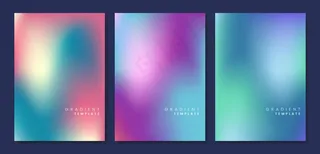 彩色模糊渐变模板